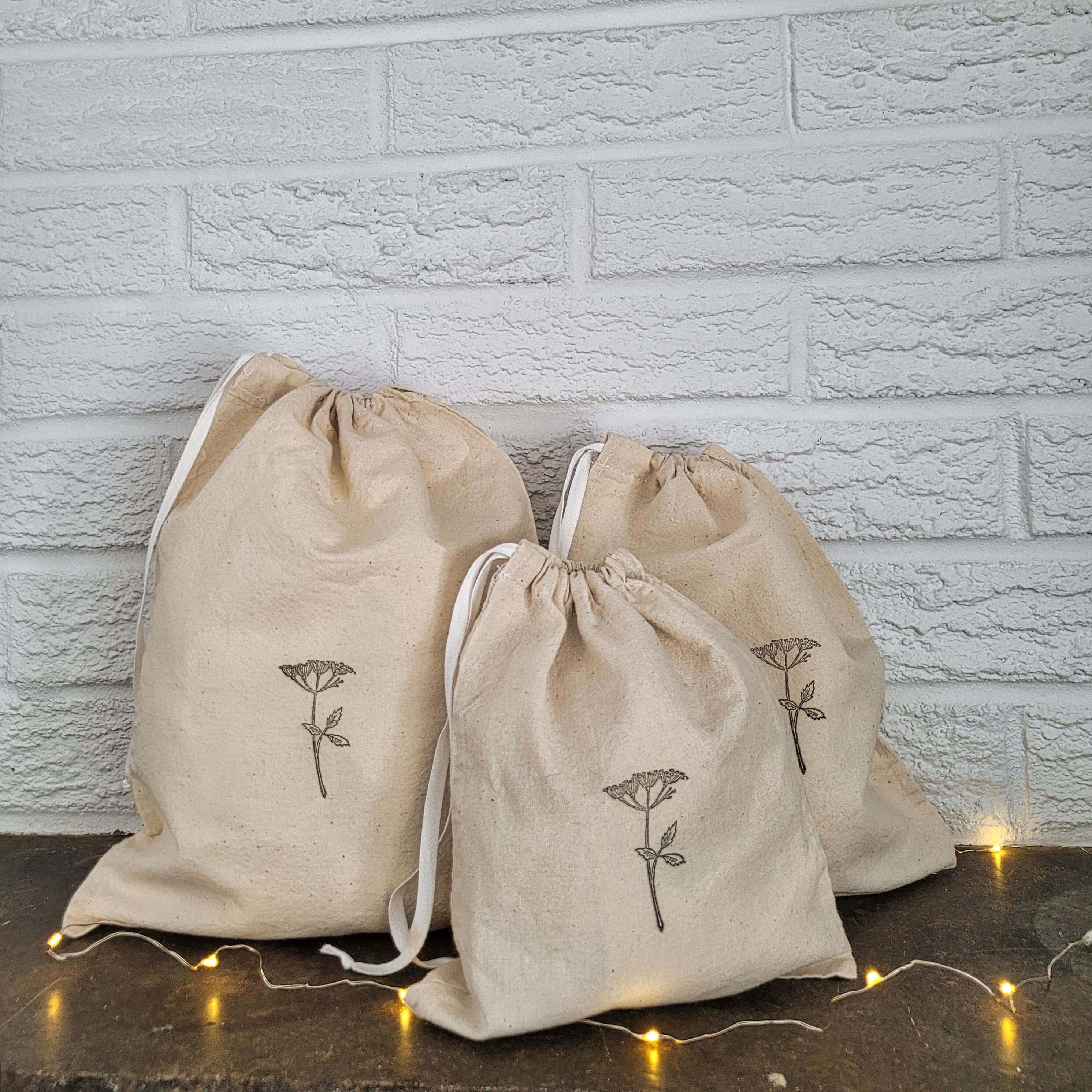 Trio de sacs cadeaux réutilisables