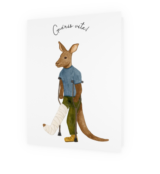 Carte de souhait - Guéris vite!