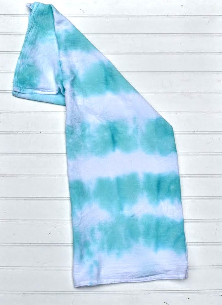 Torchon tout usage - Lignes turquoise