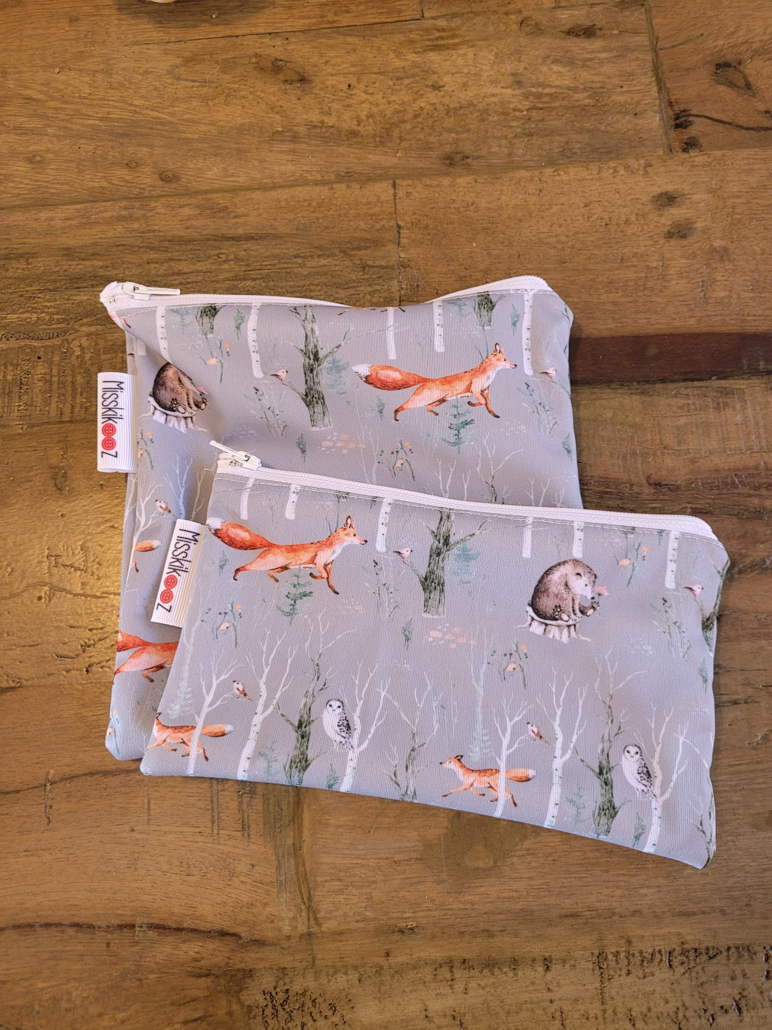 Duo de sacs à collation et à sandwich - Forêt